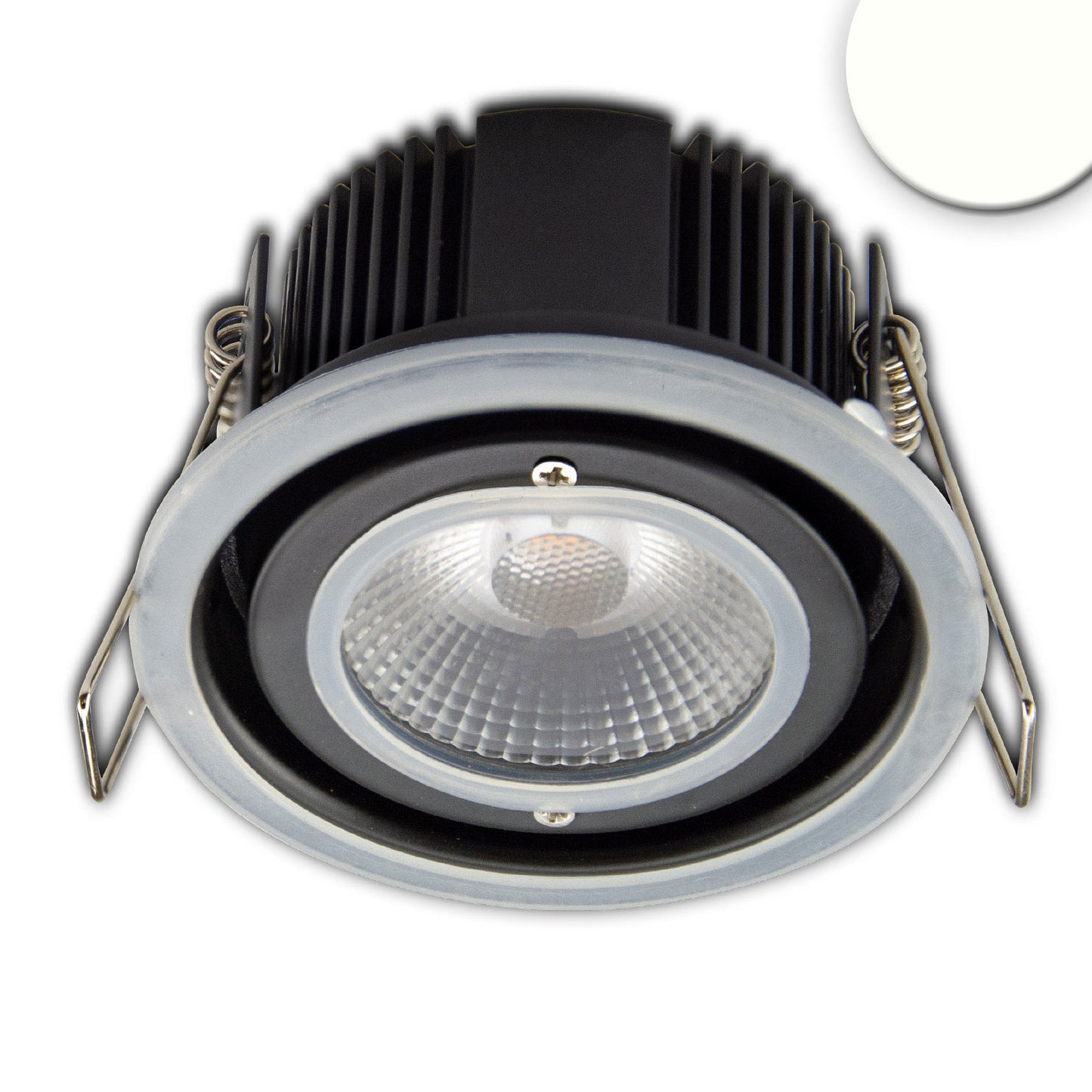 LED Einbaustrahler Sys-68, 10W, IP65, neutralweiß, Push oder DALI-dimmbar (exkl. Cover) - Lumimatic