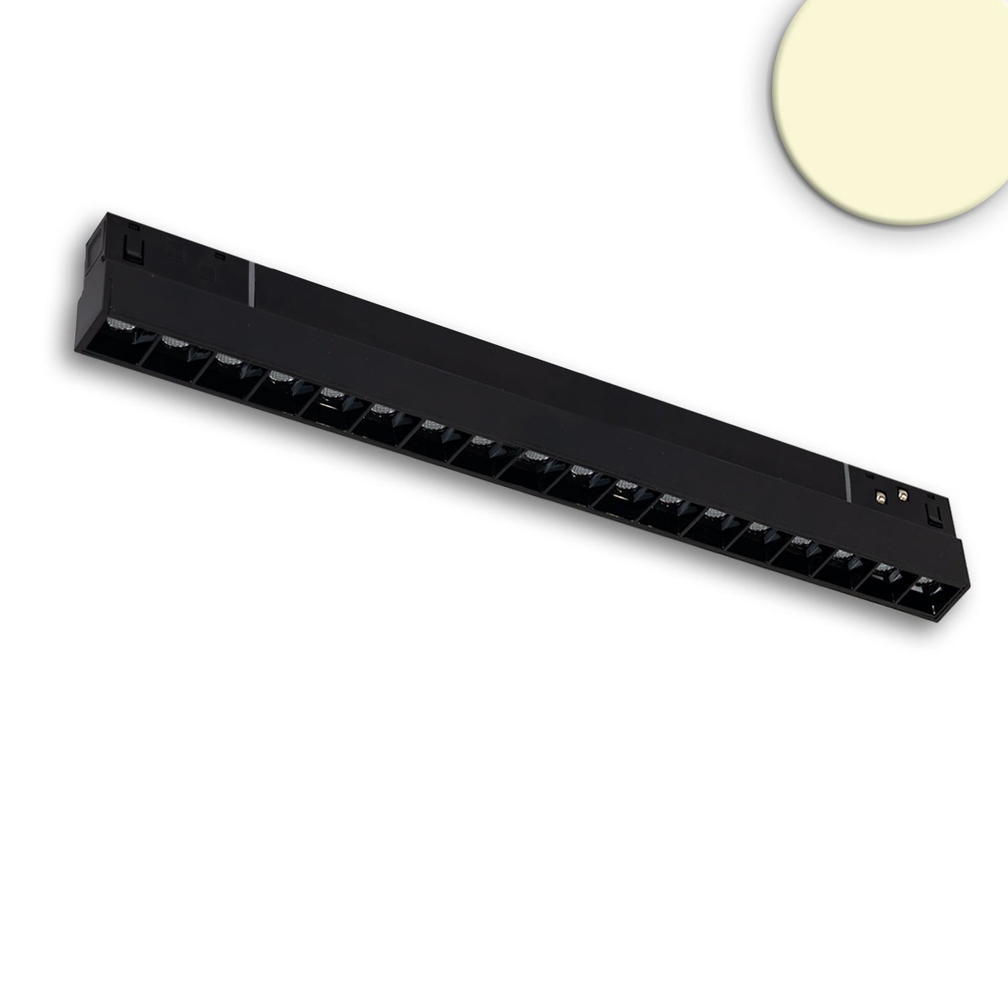 Track48 Leuchte 32cm schwarz, 18W, 36°, UGR<19, 48V DC, 3000K, CRI90, Line+
