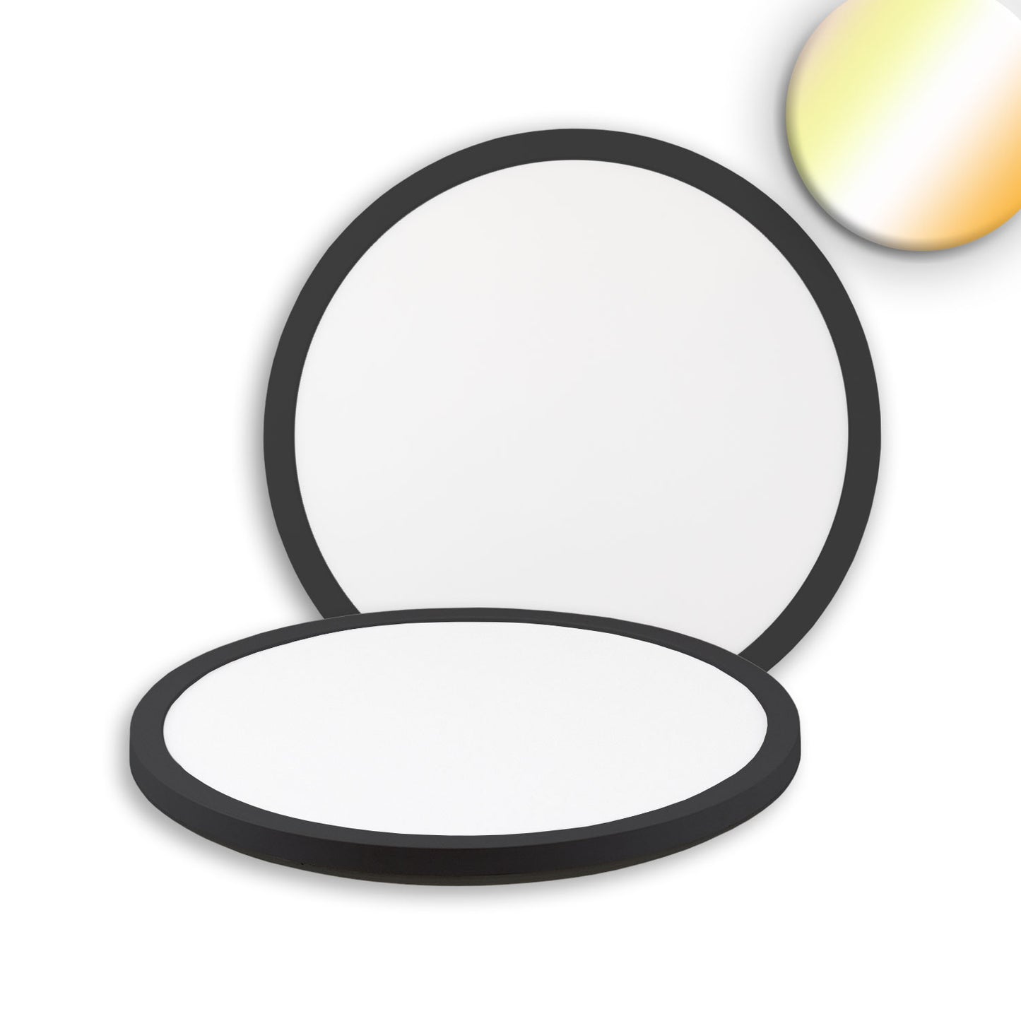 LED Deckenleuchte Slim300 PRO, 18W, schwarz, rund, IP44, DN300, 3000|4000|5000K, Up&Down