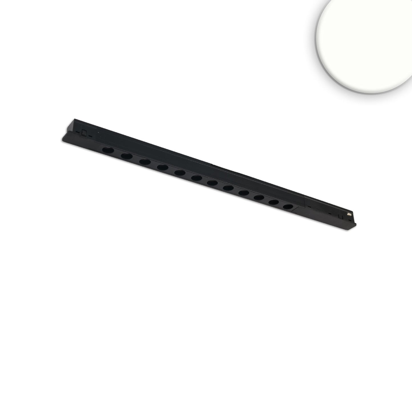 Track48 Leuchte Mini Raster, schwarz, 34cm, 12W, 36°, UGR<19, 48V DC, 4000K, CRI90, Line+