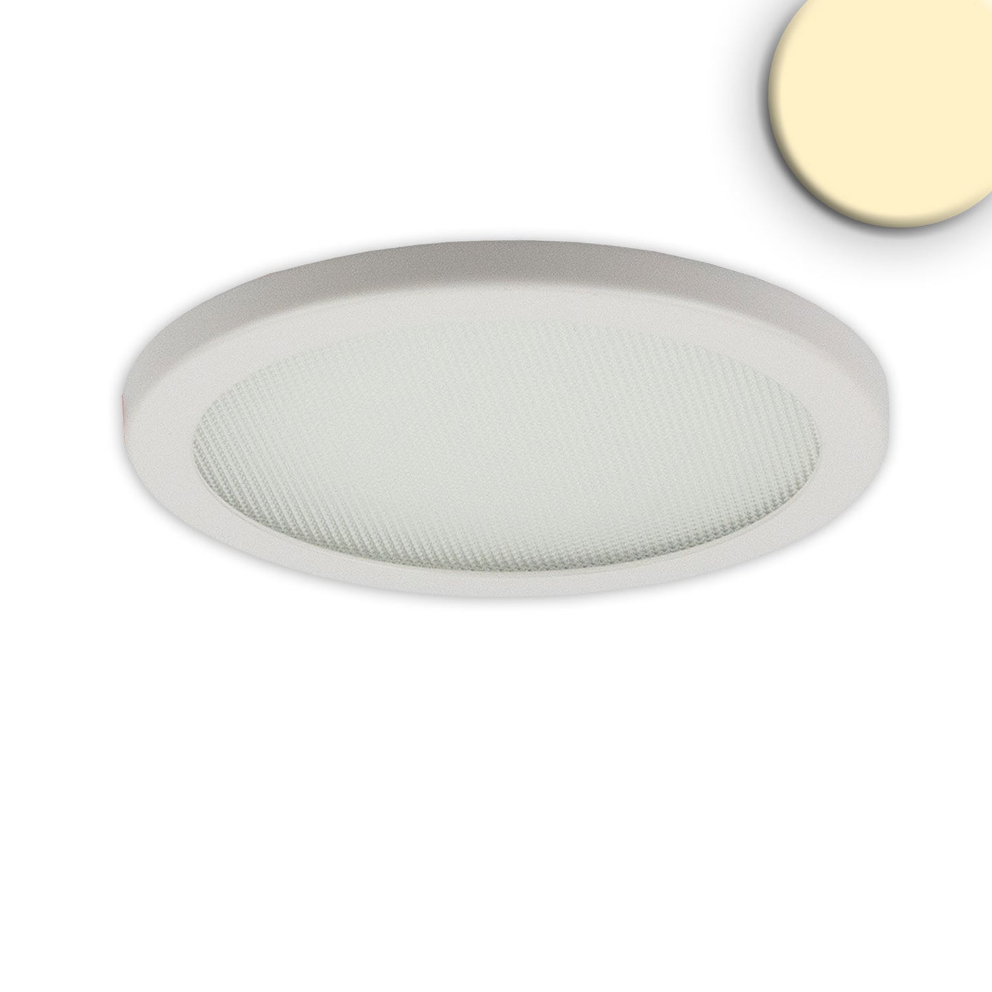LED Downlight Flex 15W, prismatisch, 120°, Lochausschnitt 50-160mm, warmweiß, dimmbar