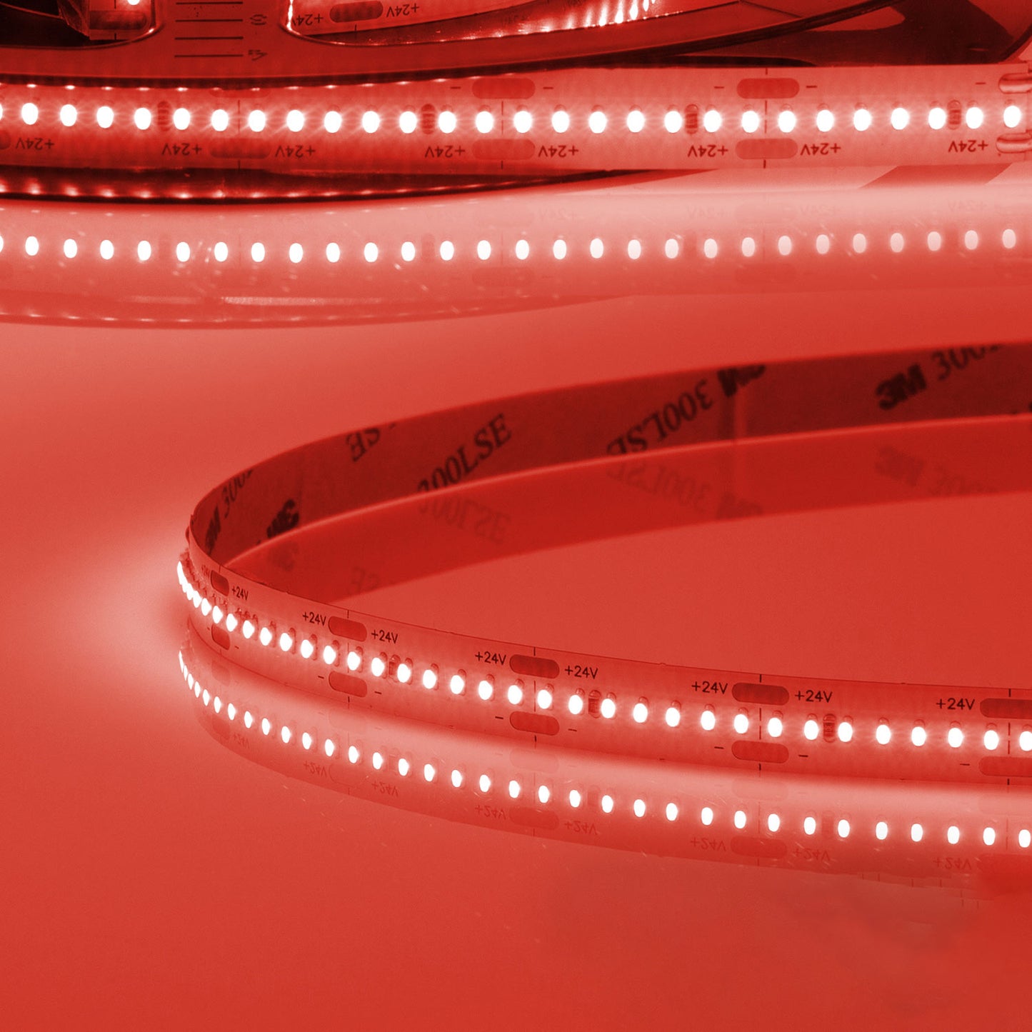LED CRI9R Linear10 Flexband, 24V DC, 10W, IP20, rot, 5m Rolle, 280 LED/m - Lumimatic