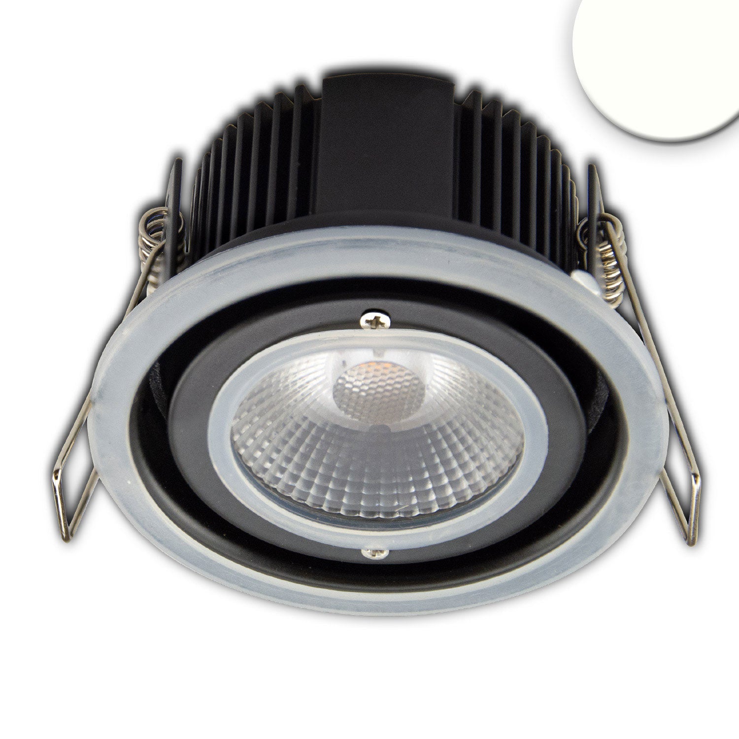 LED Einbaustrahler Sys-68, 10W, IP65, neutralweiß, Push oder DALI-dimmbar (exkl. Cover) - Lumimatic