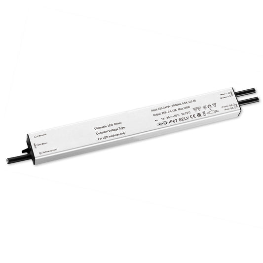 LED PWM-Trafo 24V/DC, 0-60W, slim, Push/DALI-2 dimmbar, IP67, SELV - Lumimatic