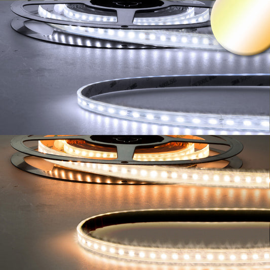 LED CRI923/950 CCT Flexband, 24V DC, 10W ww | 10W kw, IP68, 5m Rolle, 240 LED/m - Lumimatic