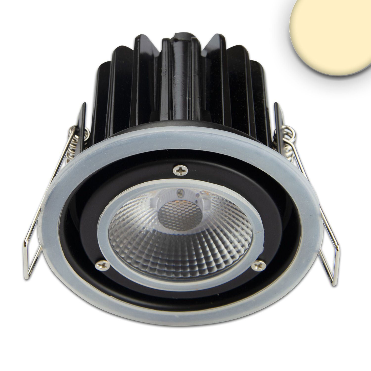 LED Einbaustrahler Sys-68 MiniAMP, 8W, 24V DC, 3000K, dimmbar (exkl. Cover) - Lumimatic