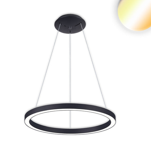 LED Hängeleuchte Circle 580 schwarz, 48W, rund, ColorSwitch 3000|3500|4000K, dimmbar - Lumimatic