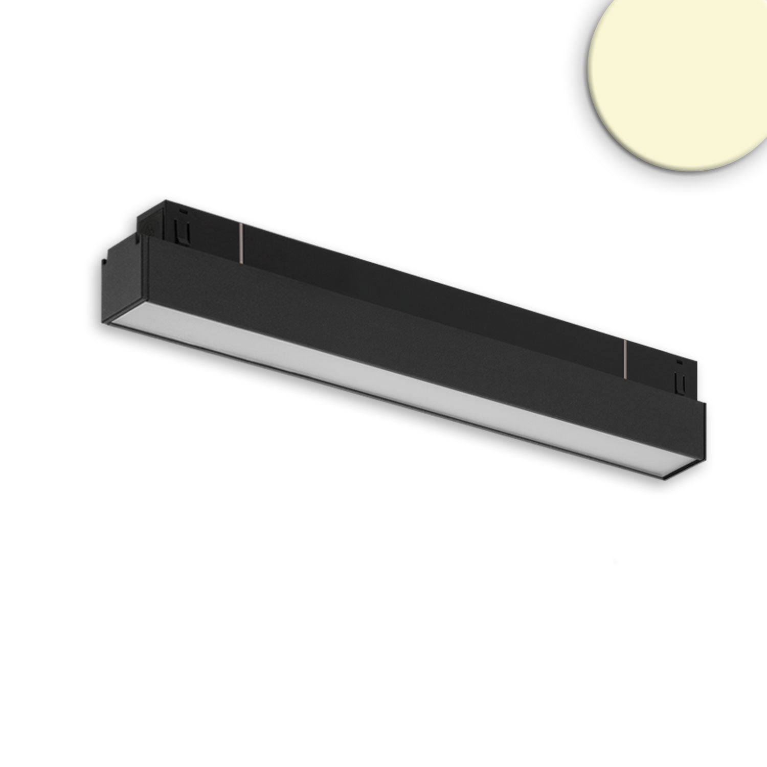 Track48 Linearleuchte 30cm schwarz, 10W, 120°, 48V DC, 3000K, CRI90, DALI dimmbar - Lumimatic