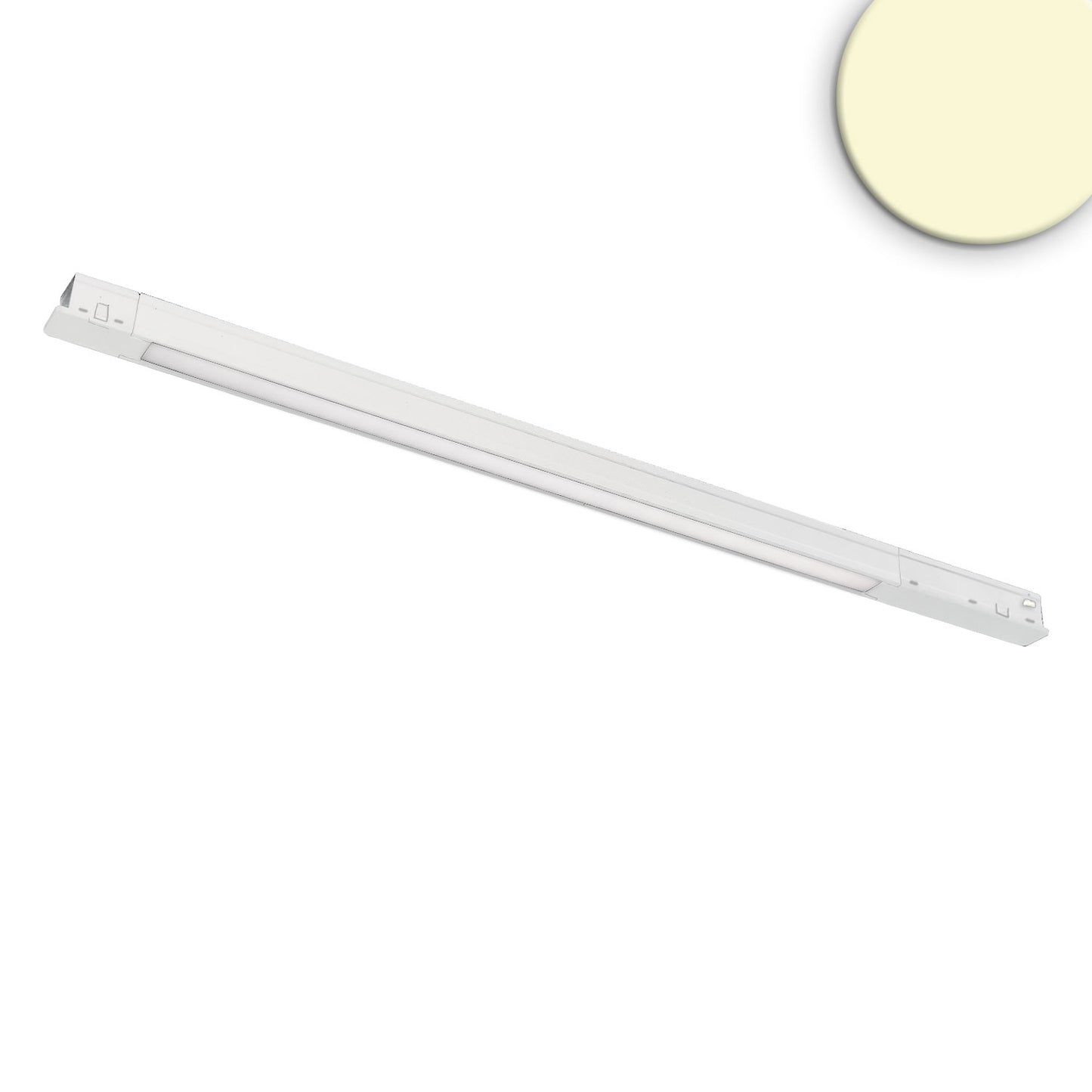 Track48 Leuchte Mini Linear, weiß, 42cm, 10W, prismatisch, 48V DC, 3000K, CRI90, Line+